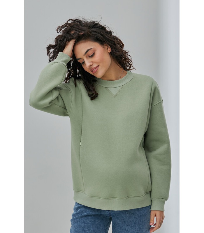 Теплый свитшот Клоя OL от Юла Мама в категории Свитера и свитшоты кормящим на МамаТато