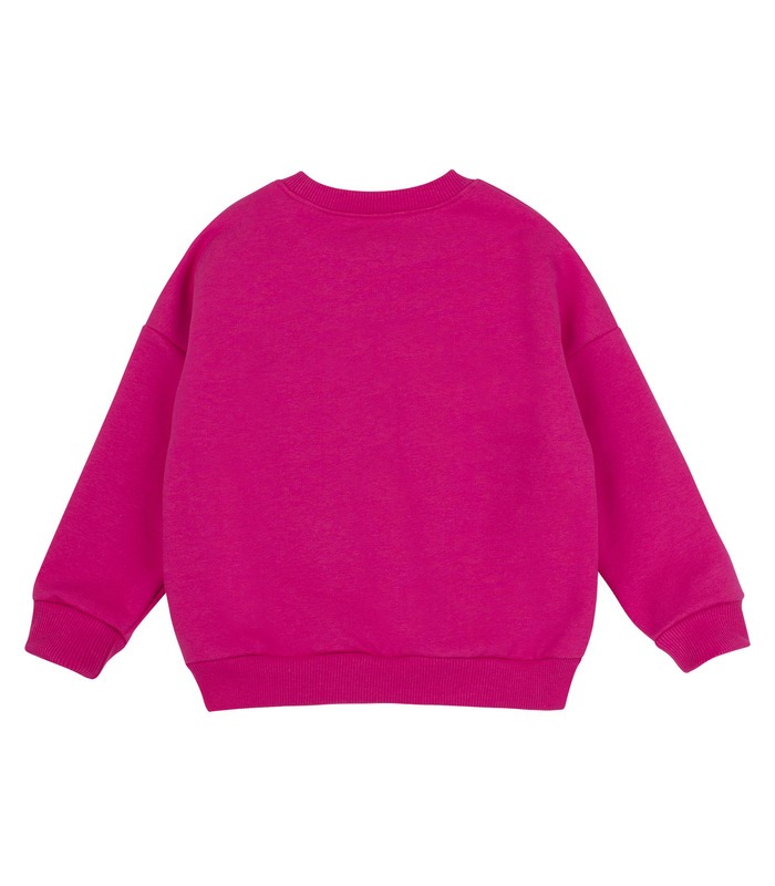 Детский джемпер ДЖ337 (705) - детский розовый новогодний джемпер с надписью от МамаТато
