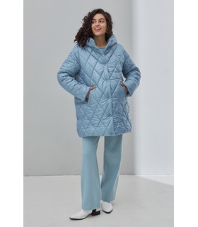 Зимова куртка вагітним Акарі BB ➤ зимова стьобана куртка для вагітних від МамаТато