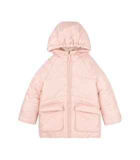 розовая зимняя детская куртка