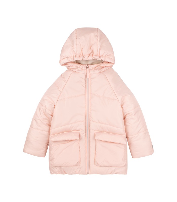 розовая зимняя детская куртка