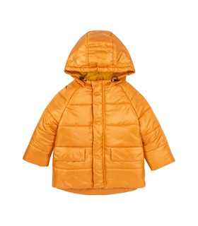 желтая зимняя детская куртка