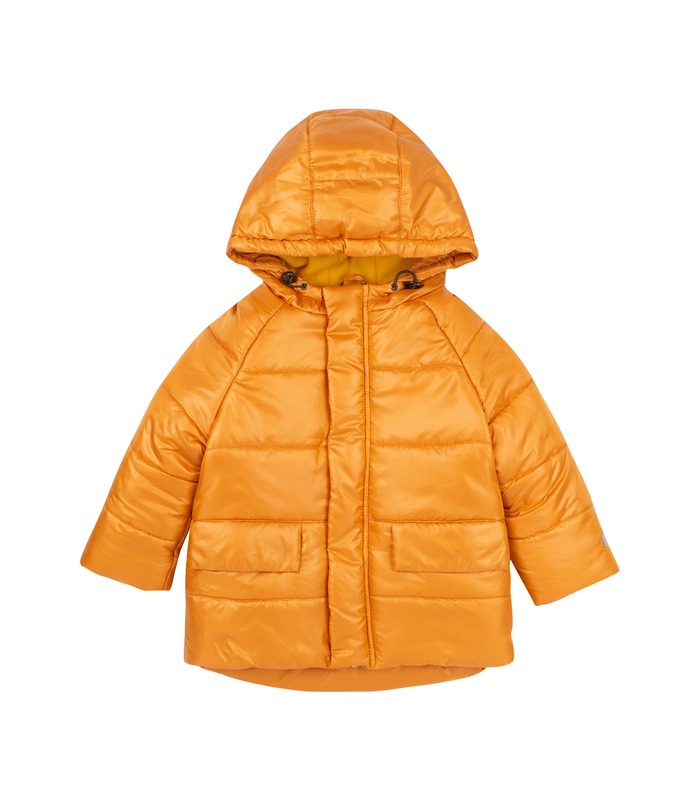 желтая зимняя детская куртка