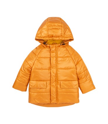 жовта зимова дитяча куртка