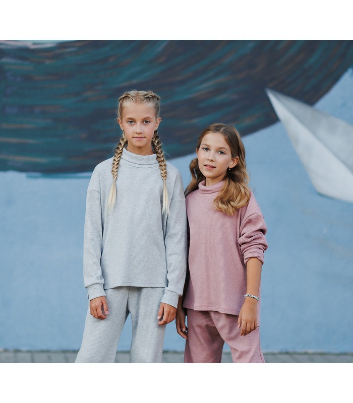 Детский костюм КС759 (X00) - детский серый костюм девочке от МамаТато