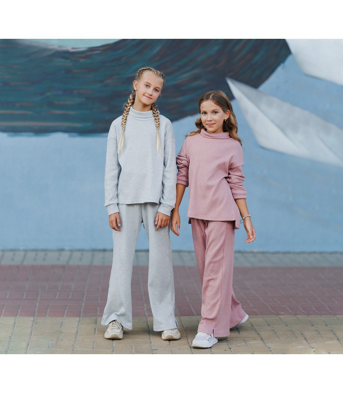 Детский костюм КС759 (X00) - детский серый костюм девочке от МамаТато