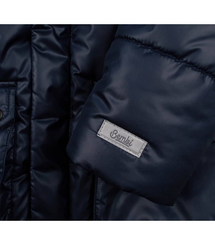 Детская зимняя куртка КТ309 (800) - синяя зимняя куртка для мальчика от МамаТато