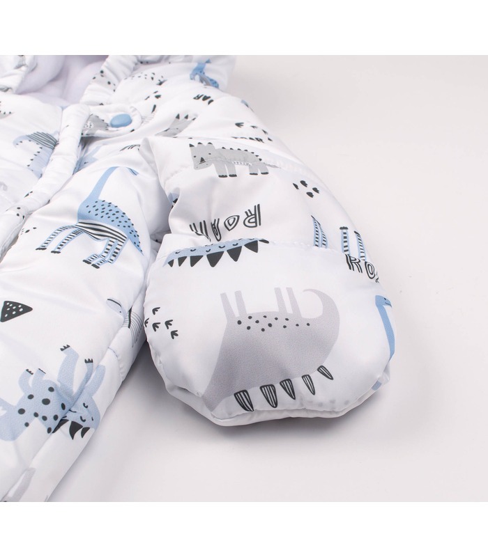 Зимовий дитячий конверт КВ42 (1W1) - дитячий зимовий конверт з динозаврами від МамаТато