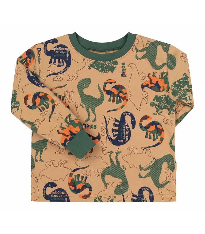 Дитяча байкова піжама ПЖ55 (ZZ1) - байкова дитяча піжама з динозаврами від МамаТато