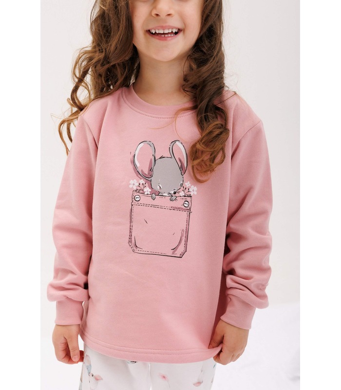 Дитяча байкова піжама ПЖ55 (231) - тепла дитяча піжама з мишенятами від МамаТато