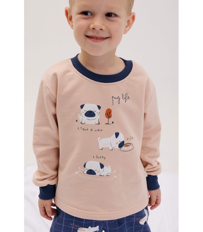 Детская байковая пижама ПЖ55 (G85) - зимняя байковая детская пижама от МамаТато