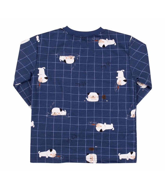 Детская байковая пижама ПЖ55 (883) - зимняя байковая детская пижама мальчику от МамаТато