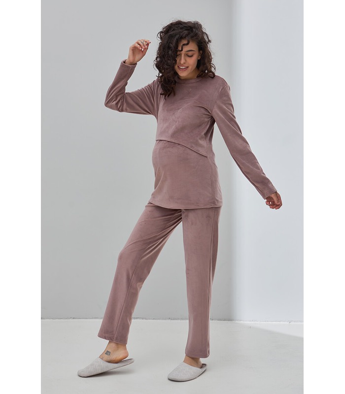 Тепла піжама для вагітних Хюгге FR від Юла Мама у категорії Піжами для годуючих мам на МамаТато