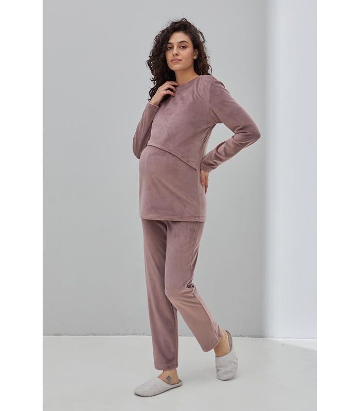 Теплая пижама для беременных Хюгге FR от Юла Мама в категории Пижамы для кормящих мам на МамаТато