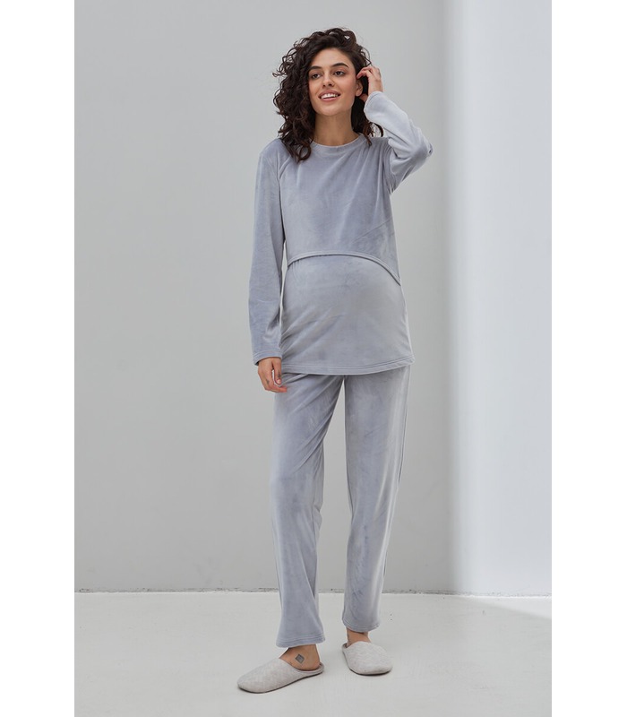 Тепла піжама для вагітних Хюгге GR від Юла Мама у категорії Піжами для годуючих мам на МамаТато