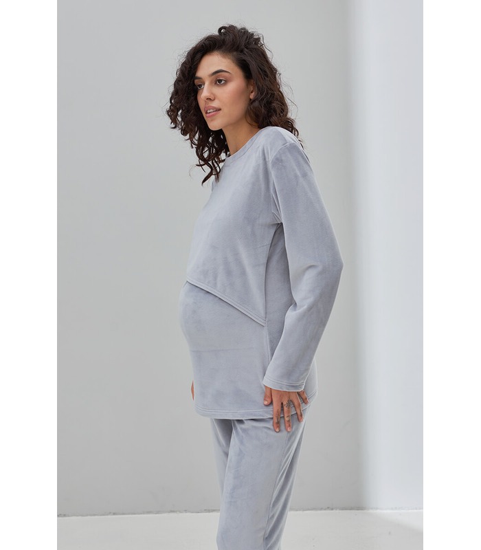 Теплая пижама для беременных Хюгге GR от Юла Мама в категории Пижамы для кормящих мам на МамаТато