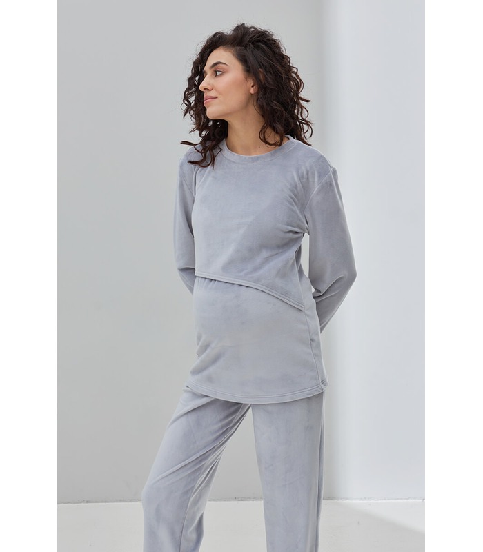 Теплая пижама для беременных Хюгге GR от Юла Мама в категории Пижамы для кормящих мам на МамаТато