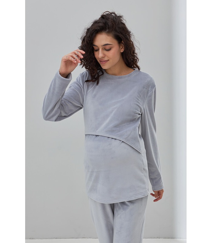 Тепла піжама для вагітних Хюгге GR від Юла Мама у категорії Піжами для годуючих мам на МамаТато