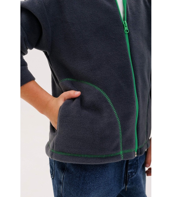 Дитяча кофта КФ226 (X00) - сіра дитяча флісова кофта від МамаТато