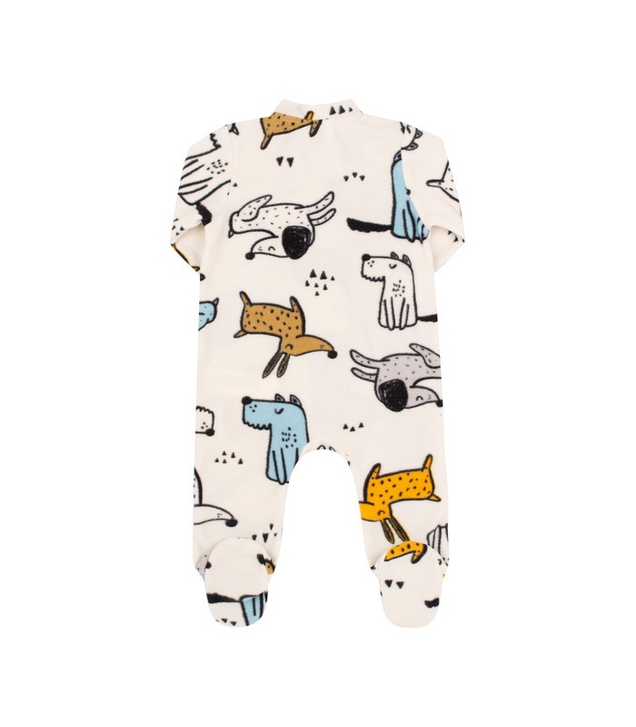 Дитячий комбінезон КБ214 (201) - дитячий флісовий комбінезон з собачками від МамаТато