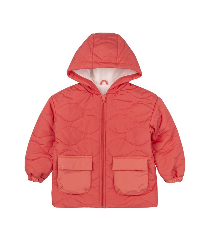 Детская осенняя куртка КТ315 (K00) - коралловая осенняя детская куртка от МамаТато