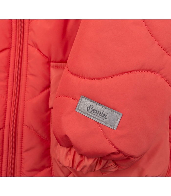 Детская осенняя куртка КТ315 (K00) - коралловая осенняя детская куртка от МамаТато