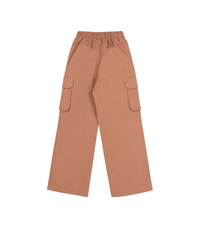 Дитячі котонові штани ШР810 (300) - рожево-бежеві котонові дитячі штани для дівчаток від МамаТато