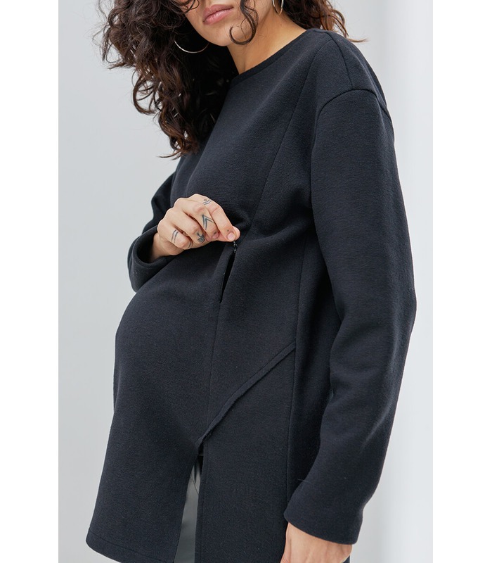 Теплая туника Олів CH от Юла Мама в категории Свитера и свитшоты кормящим на МамаТато