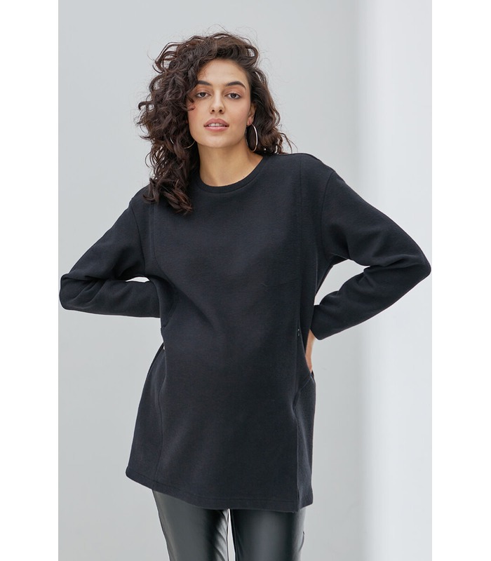 Теплая туника Олів CH от Юла Мама в категории Свитера и свитшоты кормящим на МамаТато