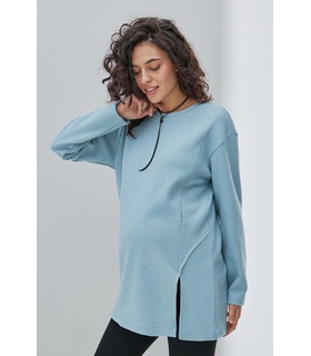 Теплая туника Олив BB от Юла Мама в категории Свитера и свитшоты кормящим на МамаТато