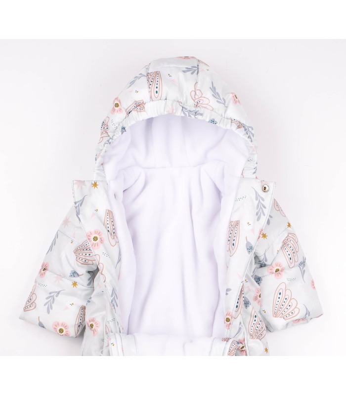 Зимний детский конверт КВ42 (W91) - детский конверт на зиму с цветочками от МамаТато