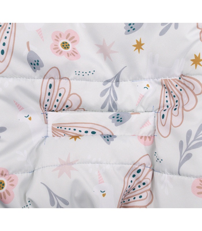 Зимний детский конверт КВ42 (W91) - детский конверт на зиму с цветочками от МамаТато