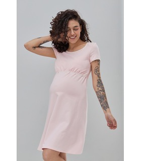 Нічна сорочка Маргарет RO - світло-рожева ночнушка для вагітних та годуючих від МамаТато