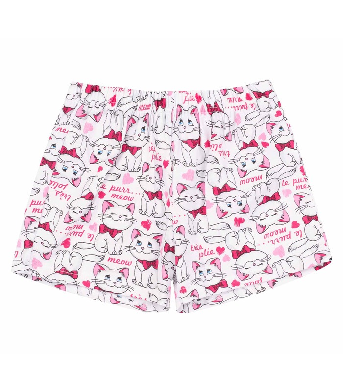 Детская пижама ПЖ50 (131) - летняя пижама с котятами для девочек от МамаТато