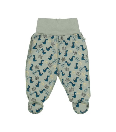 Ползунки ПЗ13 интерлок (60F) - хлопковые ползунки с драконами от МамаТато