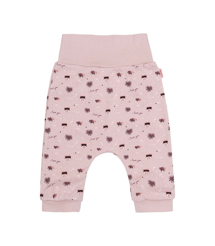 Детские штаны ШР779 (30F) - детские розовые штанишки в сердечко от МамаТато