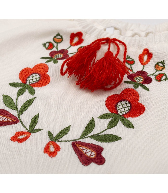 Вишиванка дитяча РБ172 (206) - лляна вишиванка для дівчинки від МамаТато