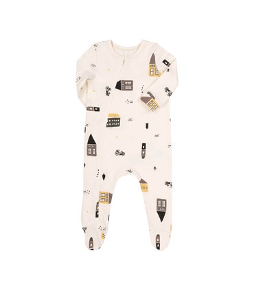 Дитячий комбінезон КБ202 інтерлок (BHF) - дитячий комбінезон з хатками від МамаТато