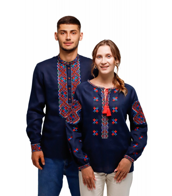 Чоловіча вишиванка (мод.729) - чоловіча вишиванка з довгим рукавом