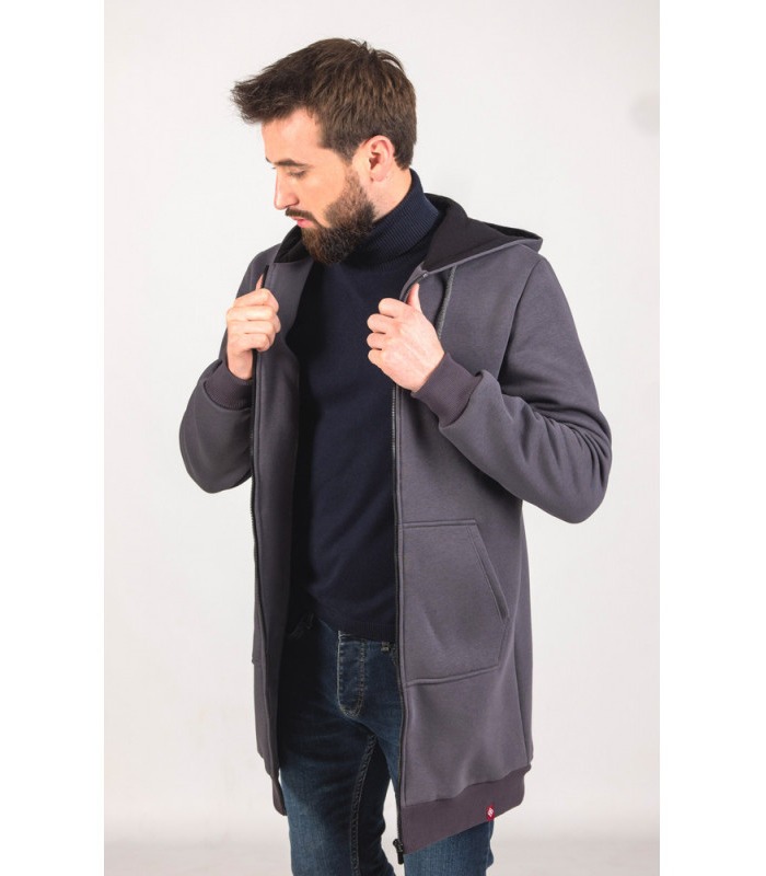 теплая мужская кофта на замке