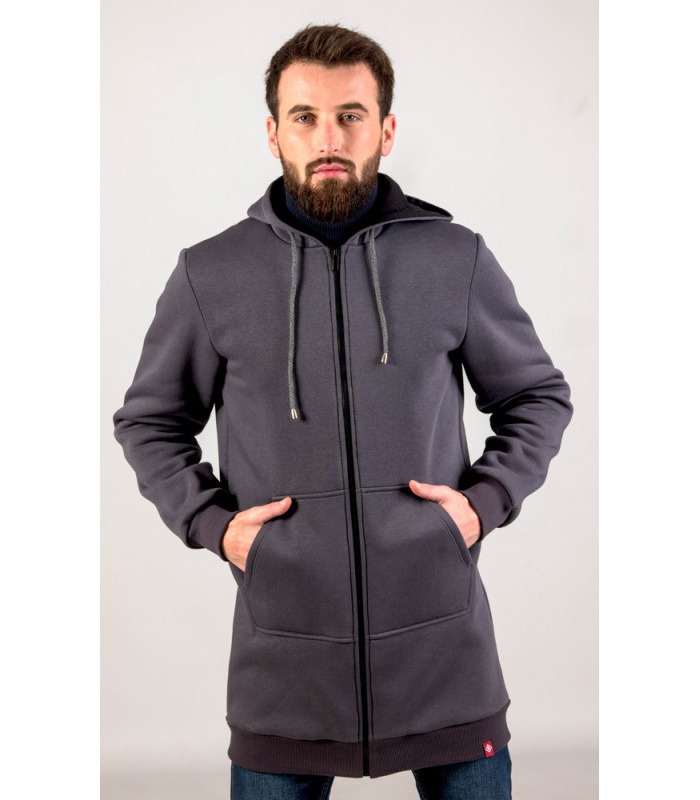 тепла чоловіча кофта на замку