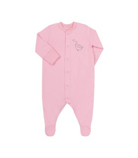Детский комбинезон КБ122 супрем (300) - тонкий розовый человечек новорожденным от МамаТато