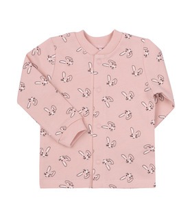 Детская рубашка РБ97 байка (301) - теплая розовая детская рубашечка с принтом от МамаТато