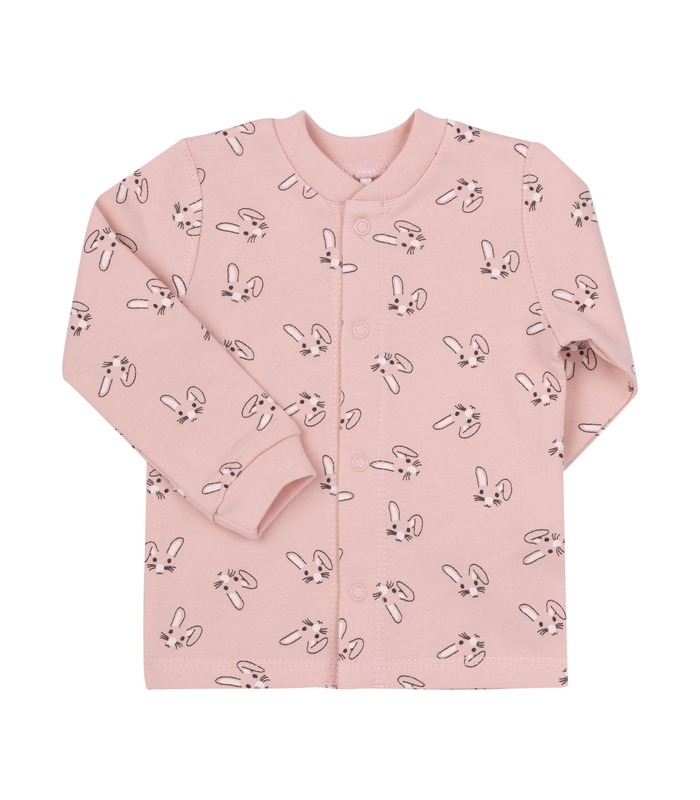 Дитяча сорочка РБ97 байка (301) - рожева тепла дитяча сорочечка з принтом від МамаТато