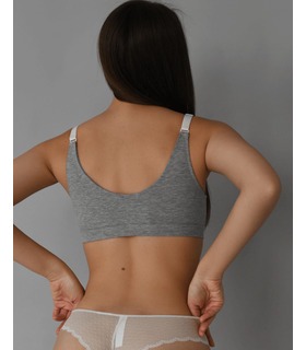 сірий топ для вагітних