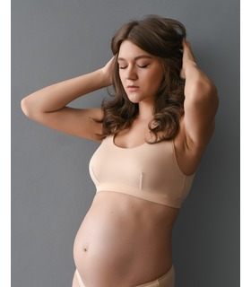 бежевий топ для вагітних