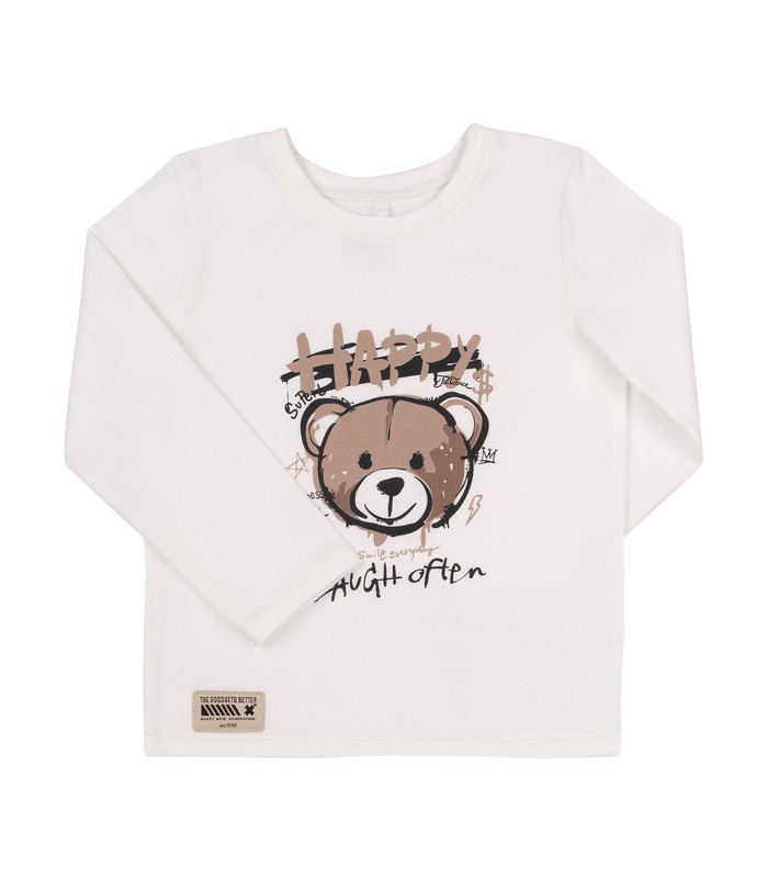 детский весенний джемпер с принтом