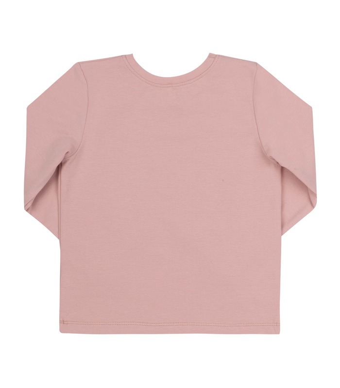 розовый детский лонгслив