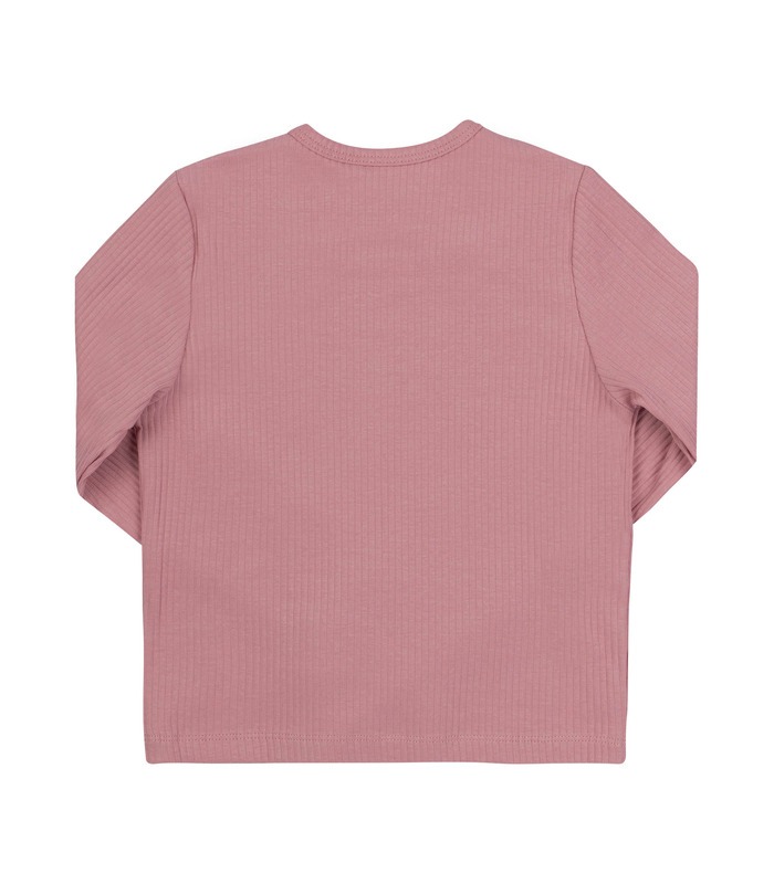 розовый детский лонгслив