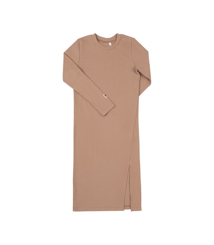 Детское платье ПЛ403 (G00) - бежевое платье макси девочке от МамаТато